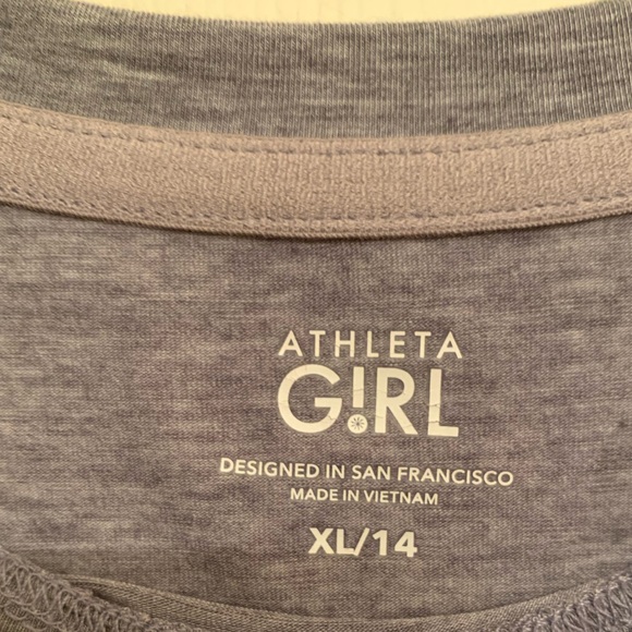 Athleta Girl Gray Workout Top - Picture 3 of 3